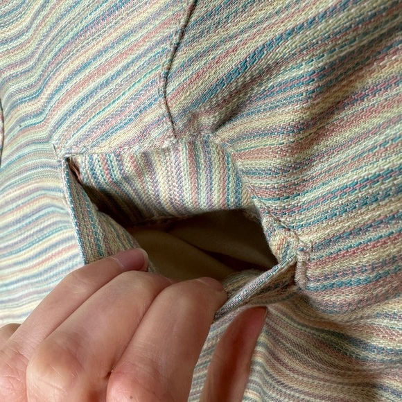 ANTHROPOLOGIE Pilcro & the Letterpress Pastel Candy Stripe Chino Skirt Size 4 - Picture 5 of 8